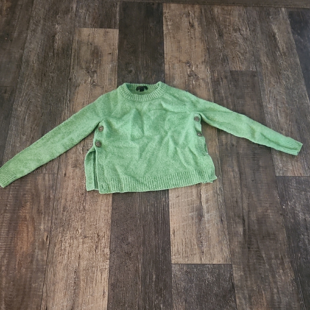 J. Crew Light Green Knitted Swetter